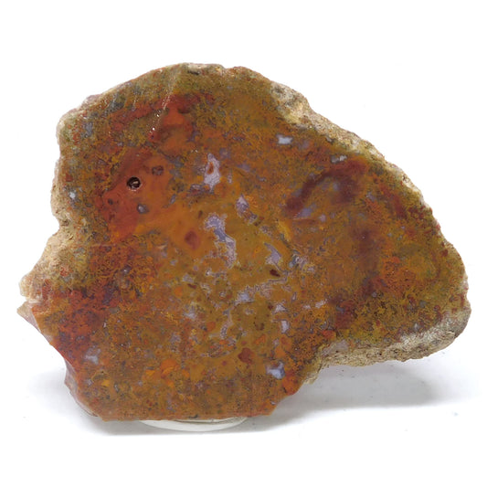 Losa de piedra preciosa de ágata musgosa 3,4" x 2,9" x 0,35" - AGATSLAB5002