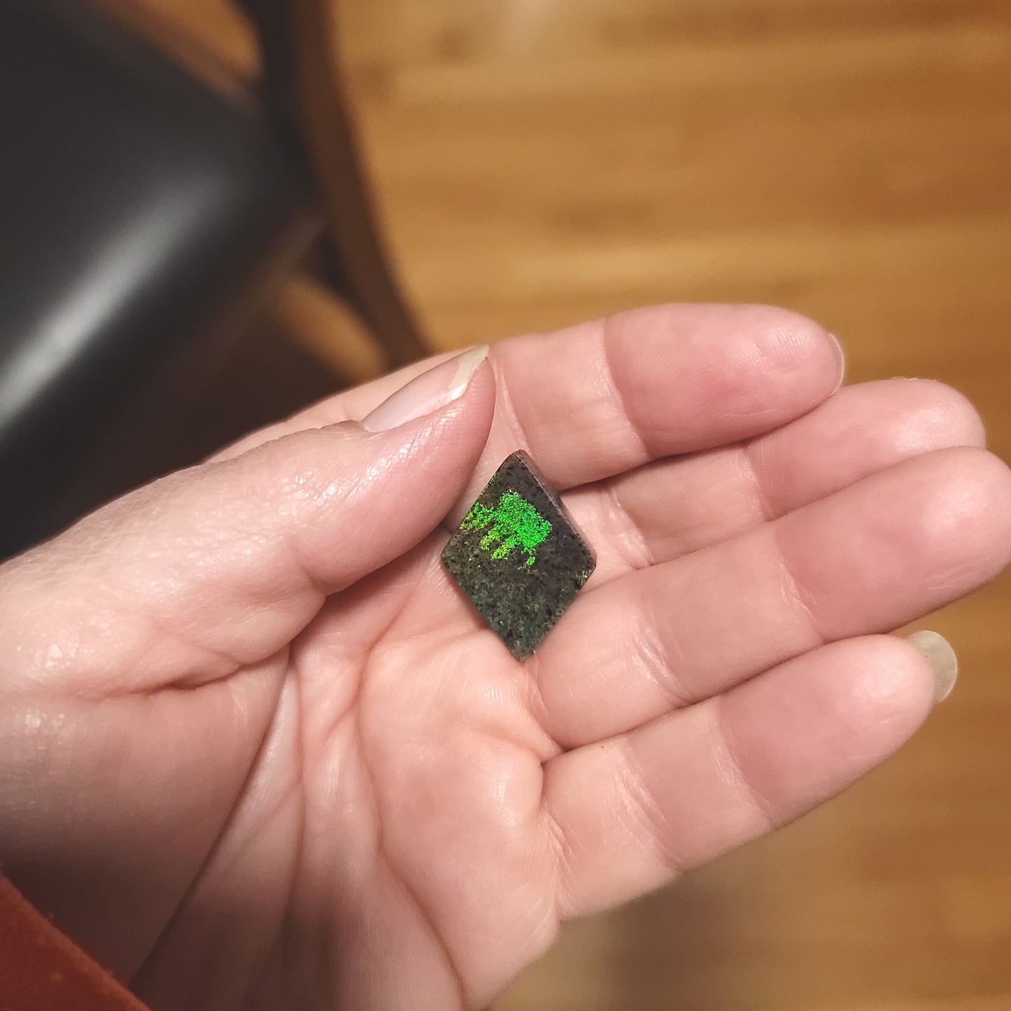 Australian Andamooka Opal Cabochon - back view