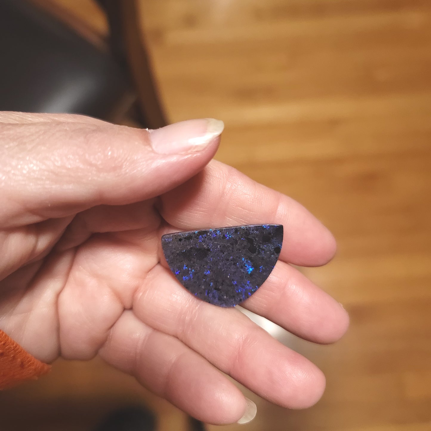 Australian Andamooka Opal Cabochon - back view