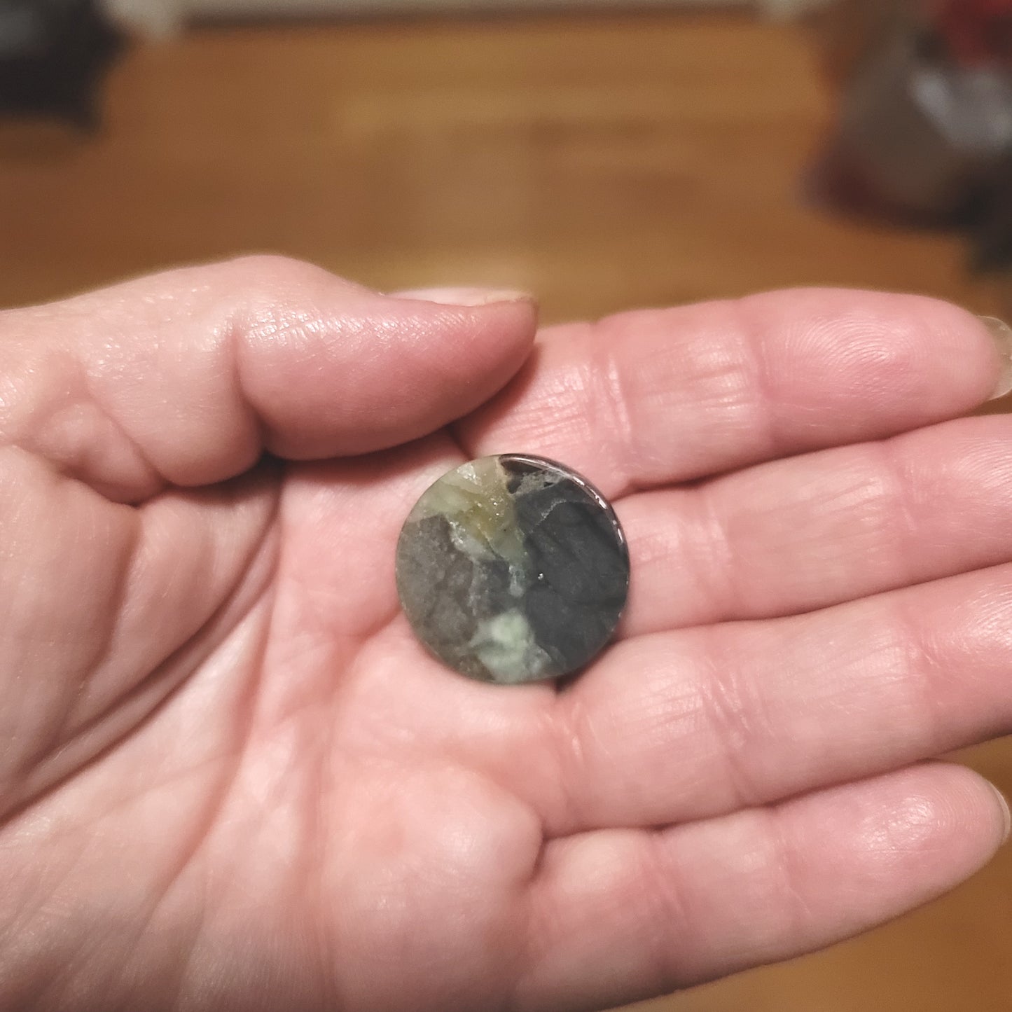 Arkansas Wavellite Cabochon - back view