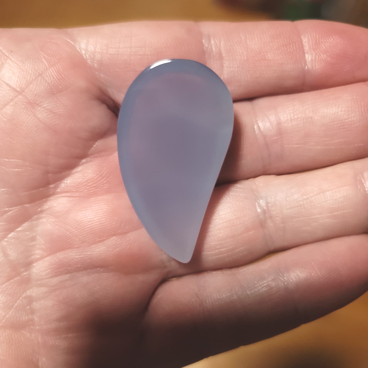 Ethiopian Blue Chalcedony Cabochon