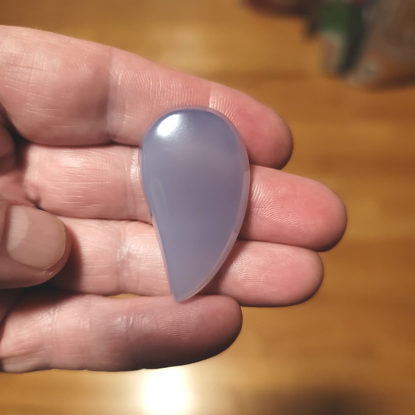 Ethiopian Blue Chalcedony Cabochon
