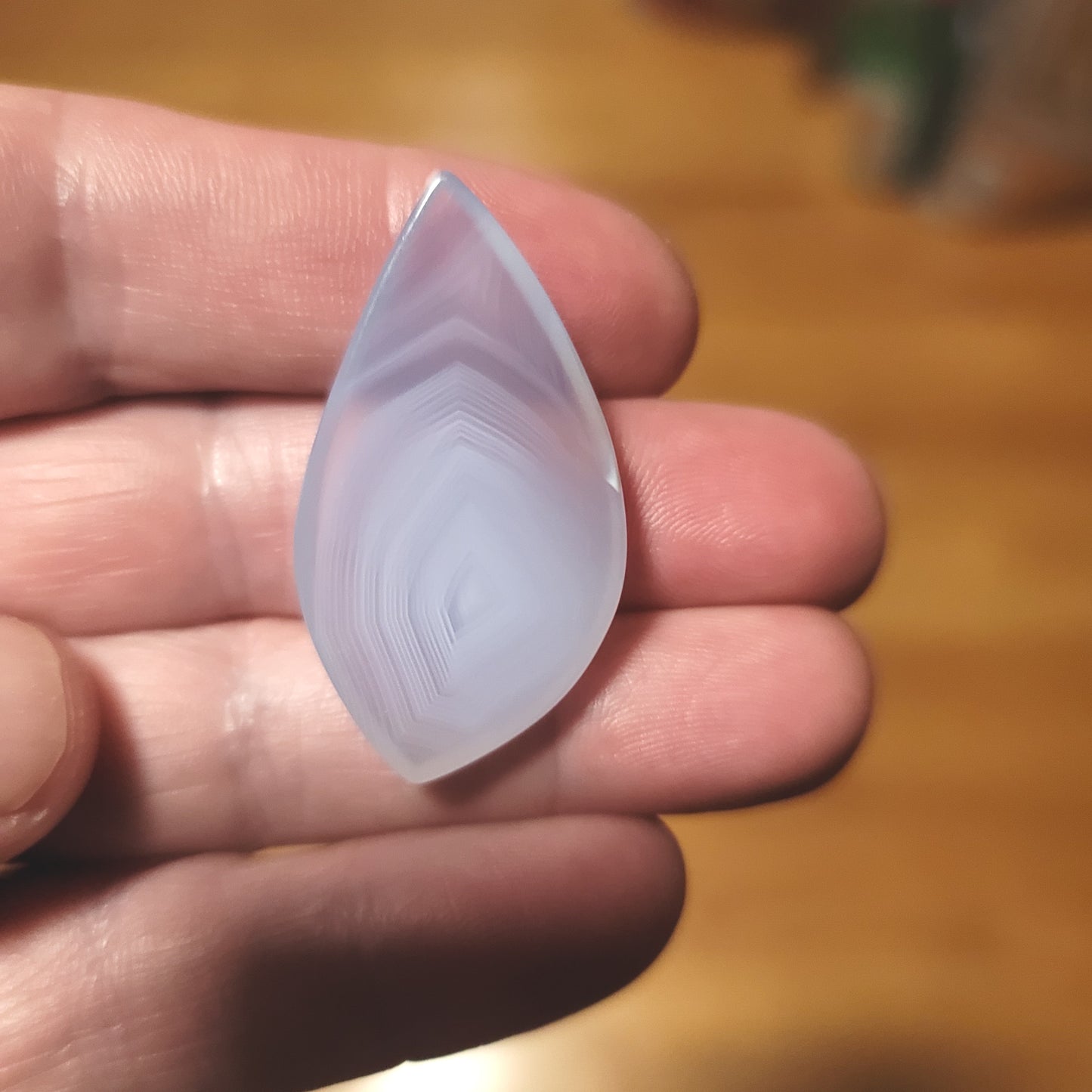 Ethiopian Blue Chalcedony Cabochon