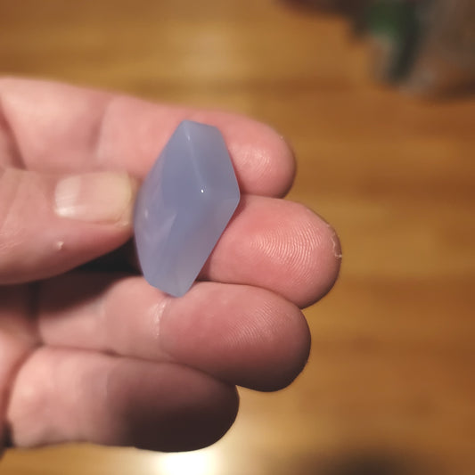 Ethiopian Blue Chalcedony Cabochon