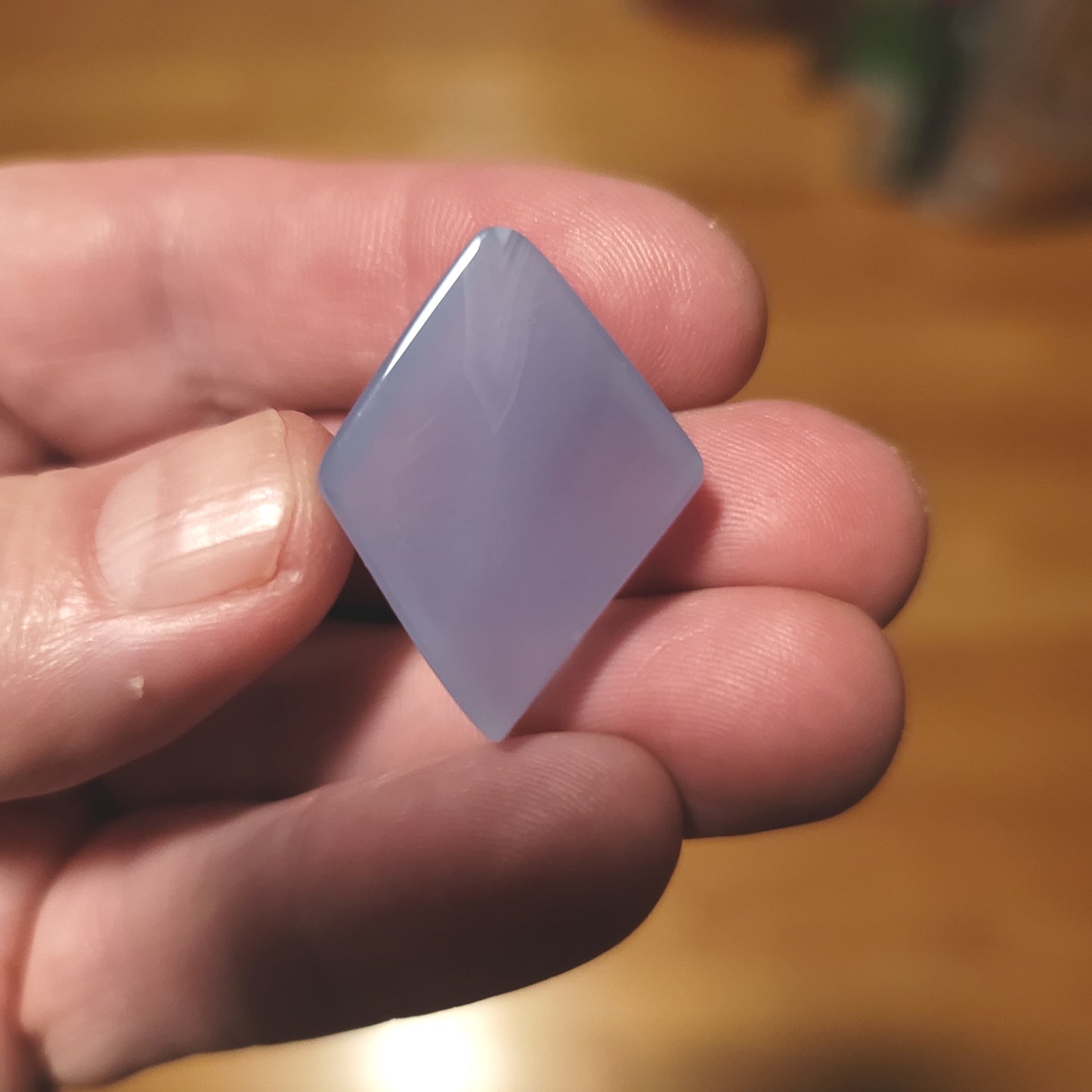 Ethiopian Blue Chalcedony Cabochon