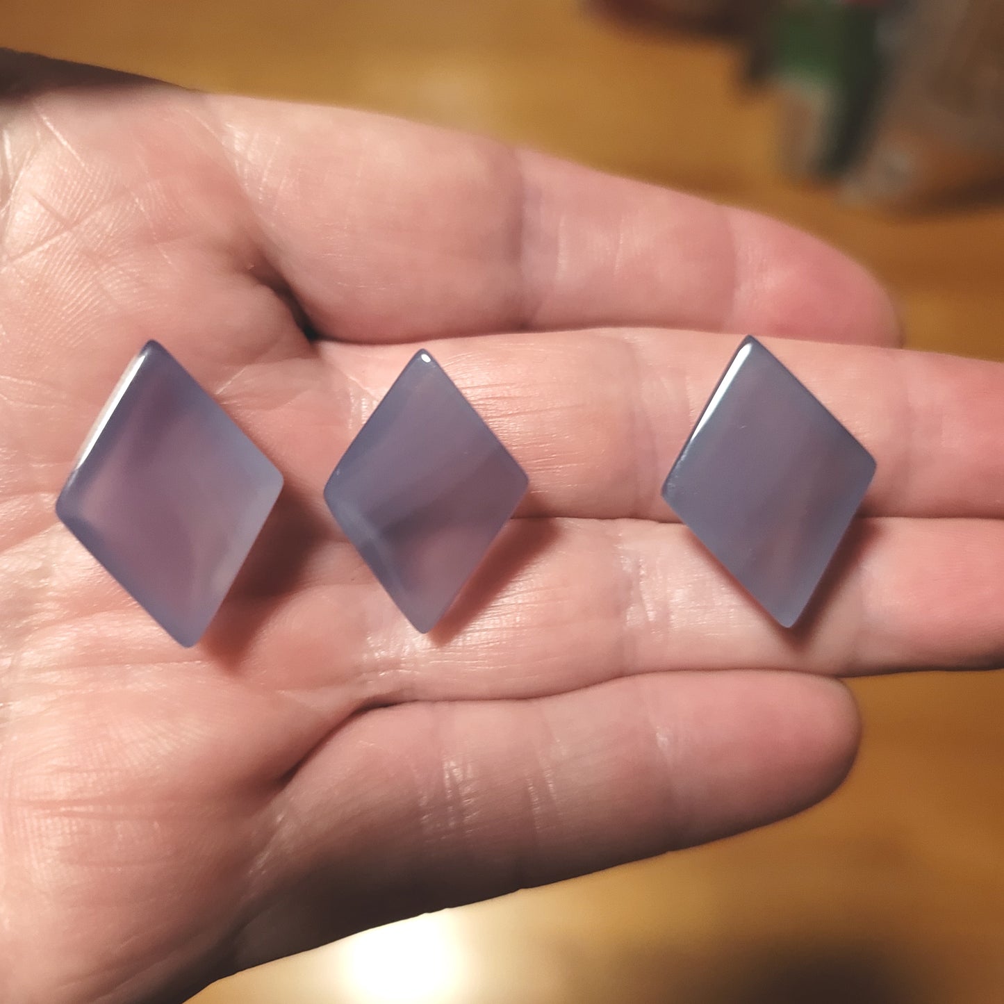 Ethiopian Blue Chalcedony Cabochon