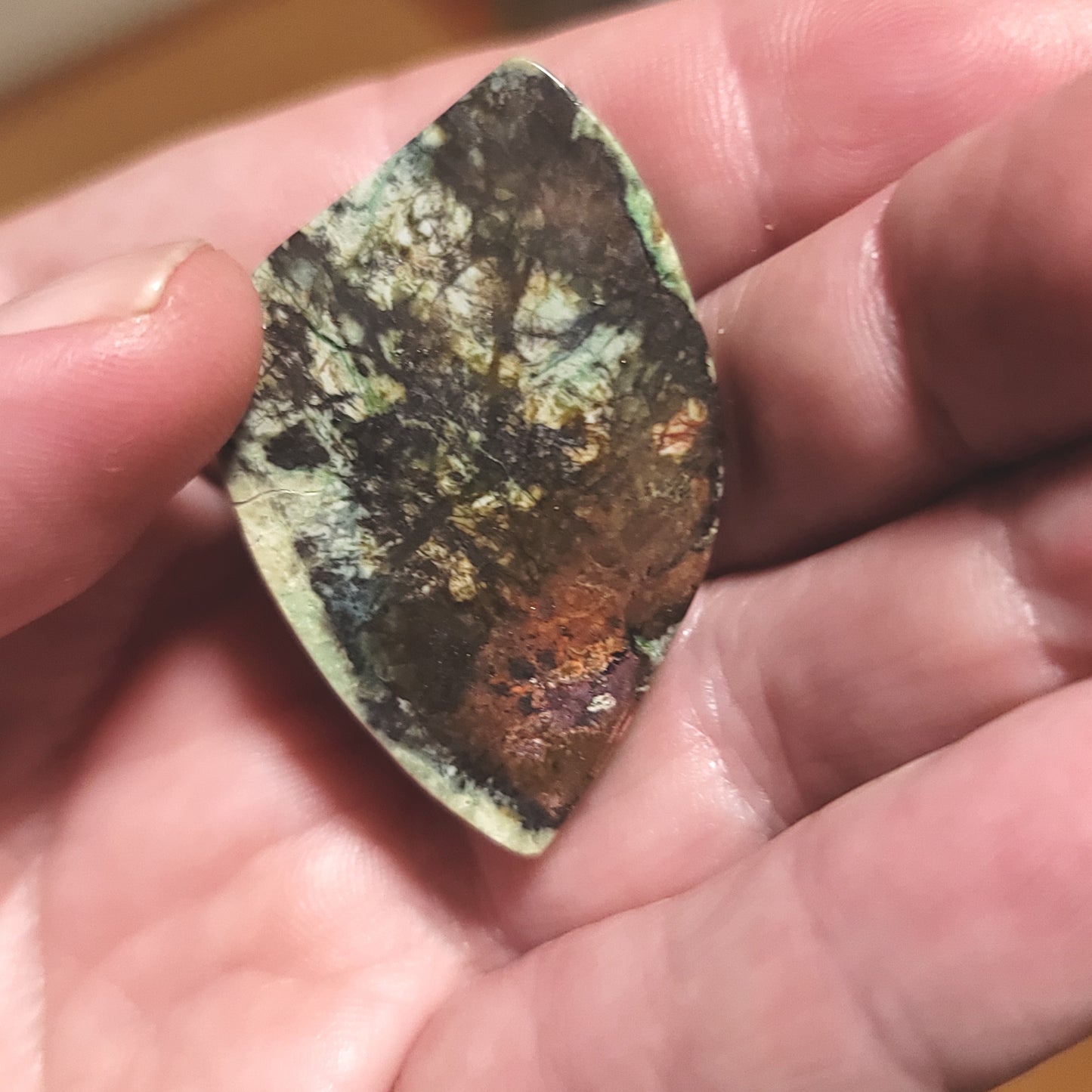 California Native Copper Cabochon - back view