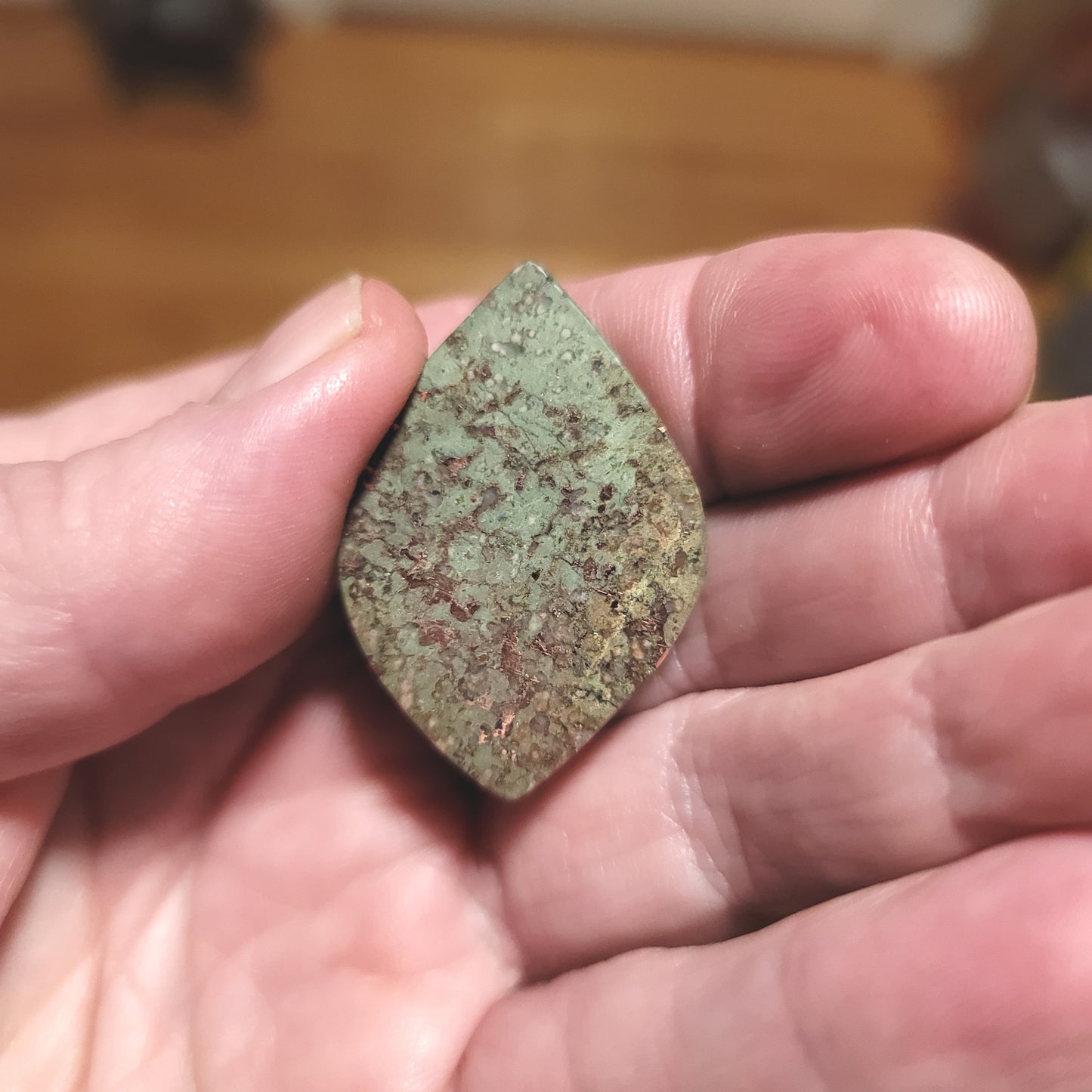 Michigan Native Copper Cabochon - back view