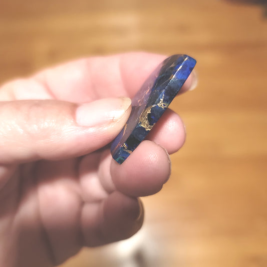 Azurite Metal Matrix Cabochon