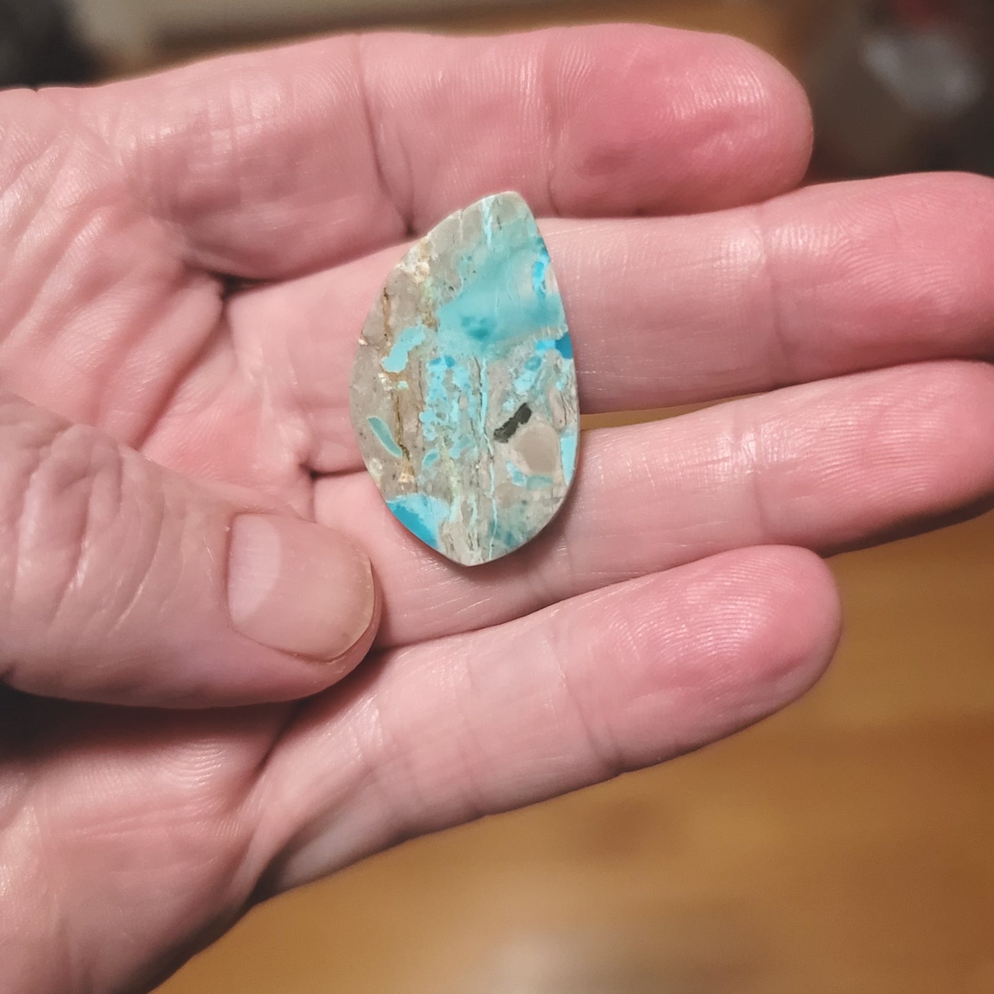 Arkansas Mona Lisa Turquoise Cabochon