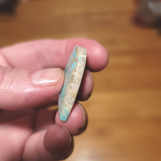 Arkansas Mona Lisa Turquoise Cabochon