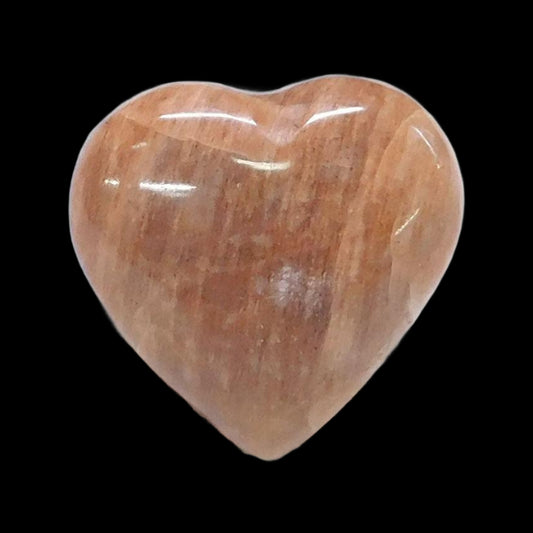 Peach Moonstone Carving 1.2" x 1.2" x 0.54" - MOONCARV5002