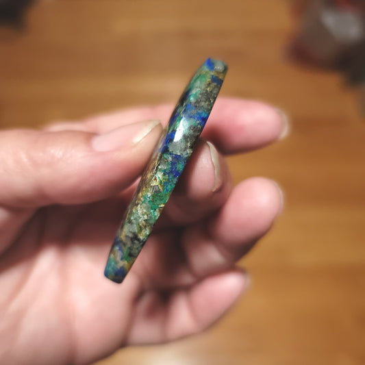 Morenci Azurite in Matrix Cabochon