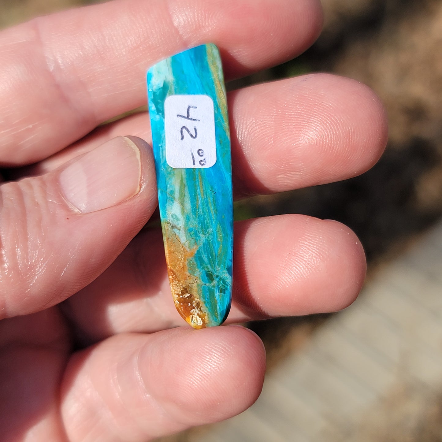 Peruvian Blue Opal Cabochon