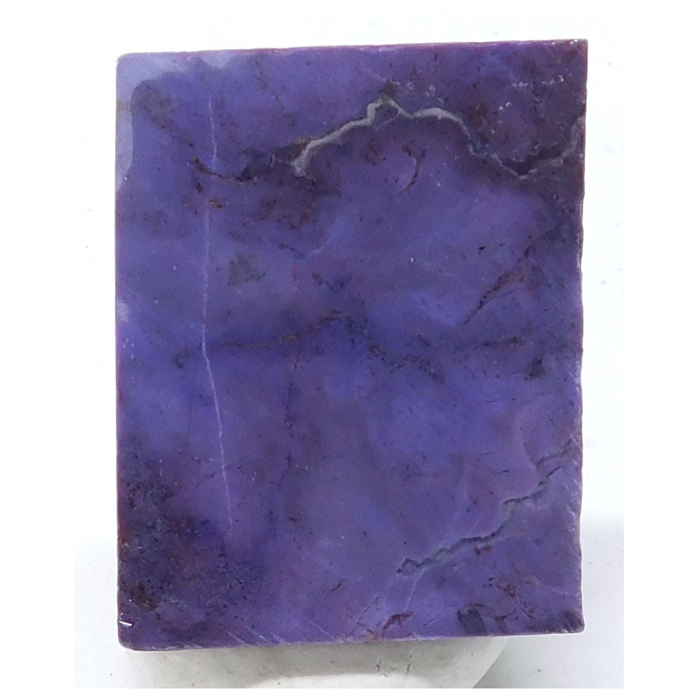 Losa de piedra preciosa de jade púrpura 1.5" x 1.2" x 0.17" - PRJDSLAB5001