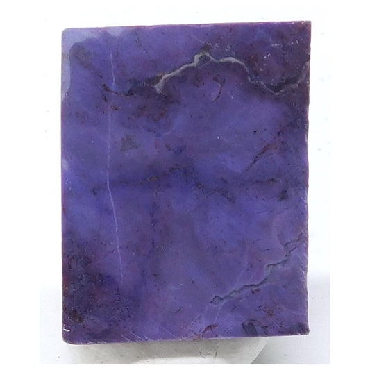Losa de piedra preciosa de jade púrpura 1.5" x 1.2" x 0.17" - PRJDSLAB5001