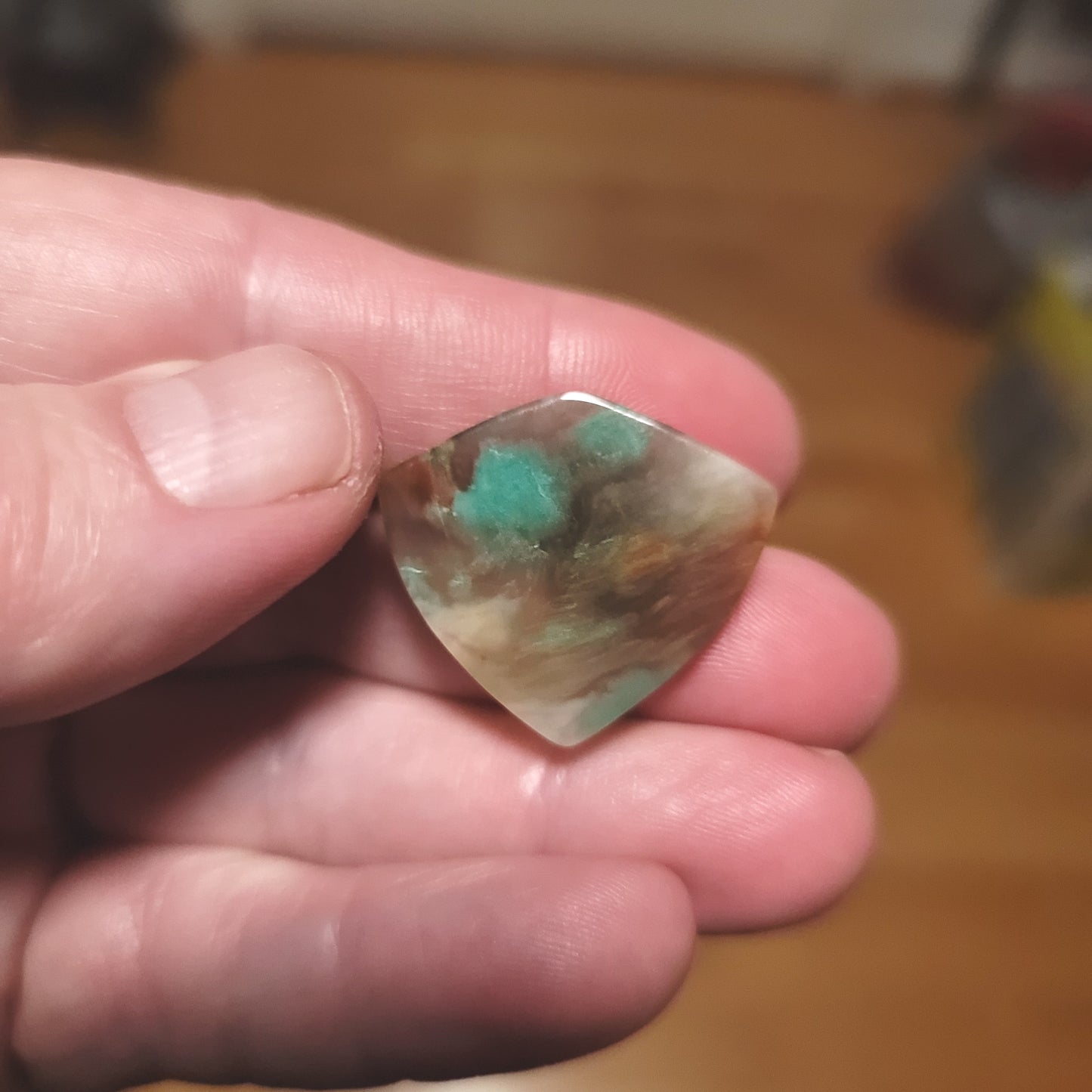 Turkish Colla Wood Cabochon - back view