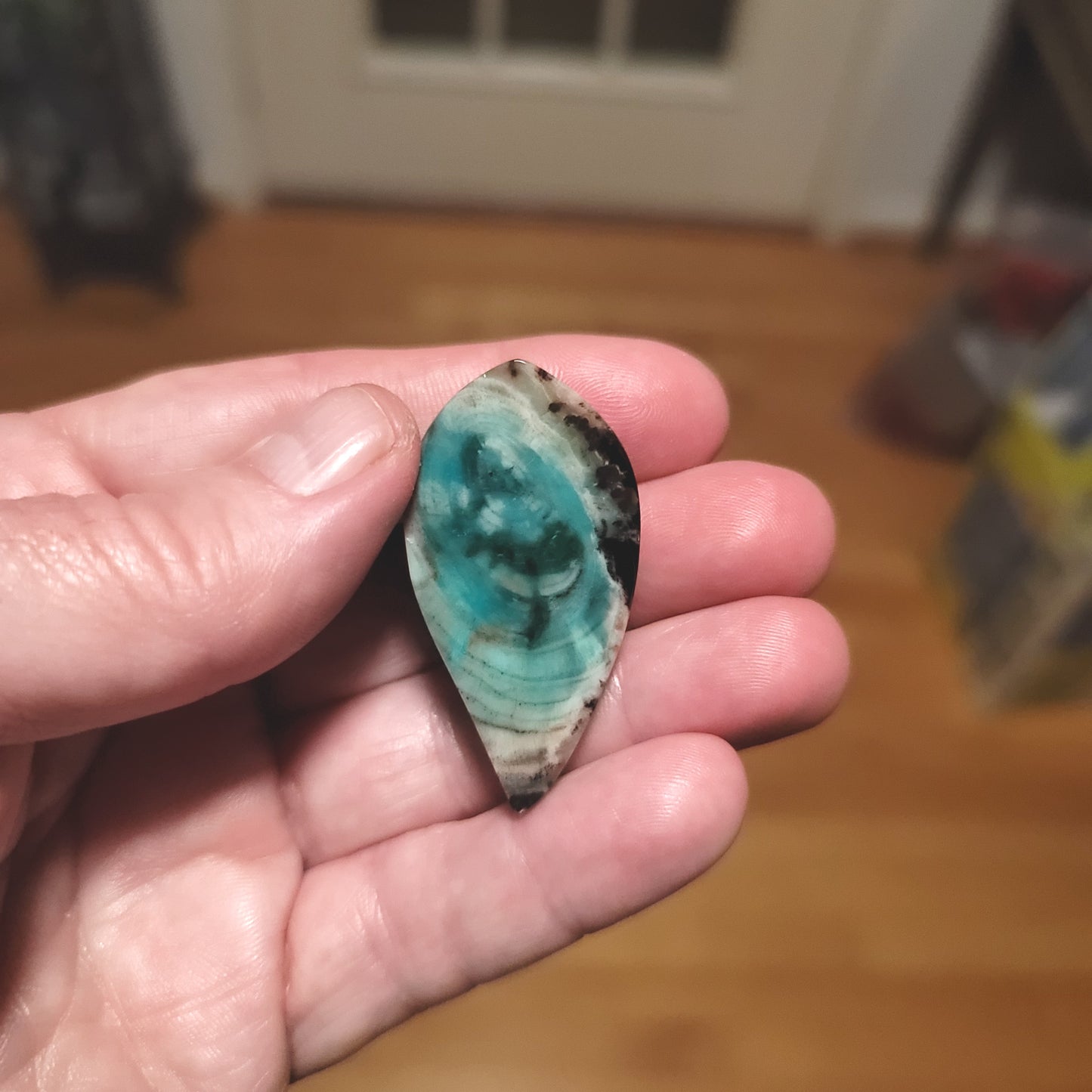 Turkish Colla Wood Cabochon - back view