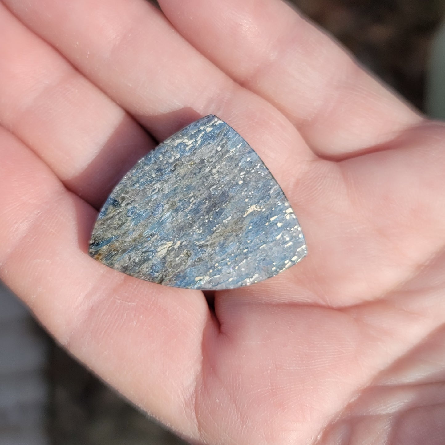 Virginia Kyanite with Pyrite Cabochon
