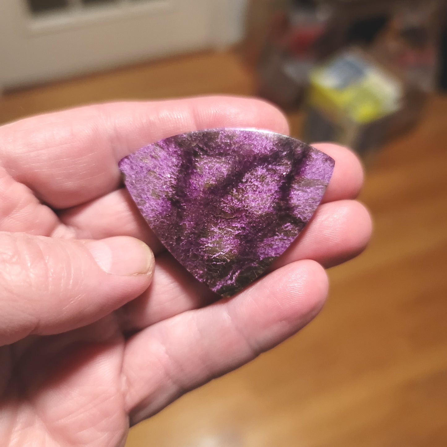 African Royal Stichtite Cabochon - front view