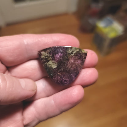 African Royal Stichtite Cabochon - front view