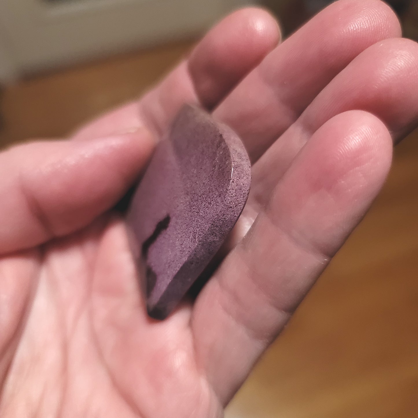 African Royal Stichtite Cabochon - side view