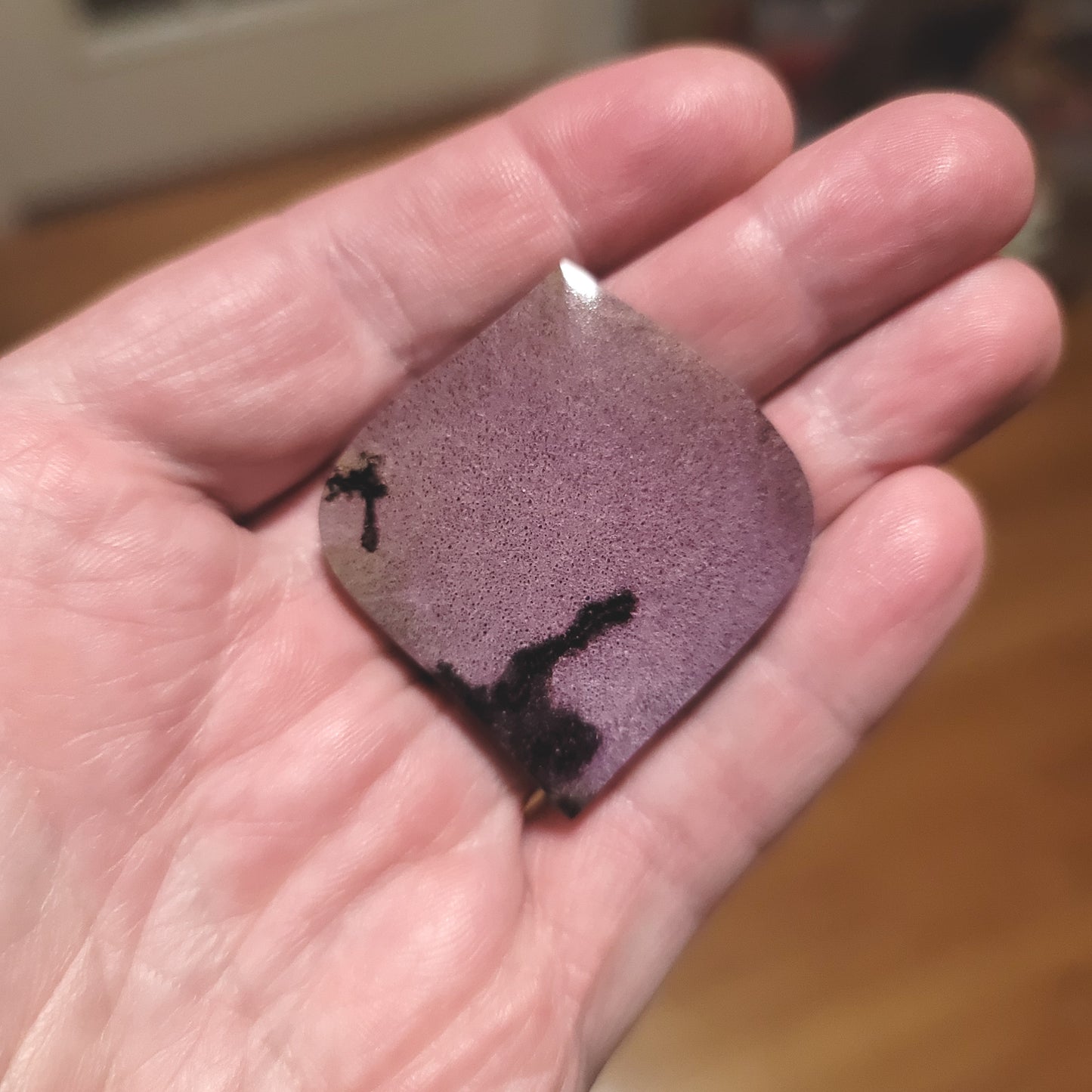 African Royal Stichtite Cabochon - front view