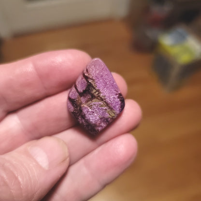 African Royal Stichtite Cabochon - front view