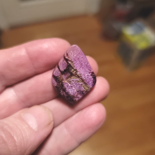 African Royal Stichtite Cabochon - front view