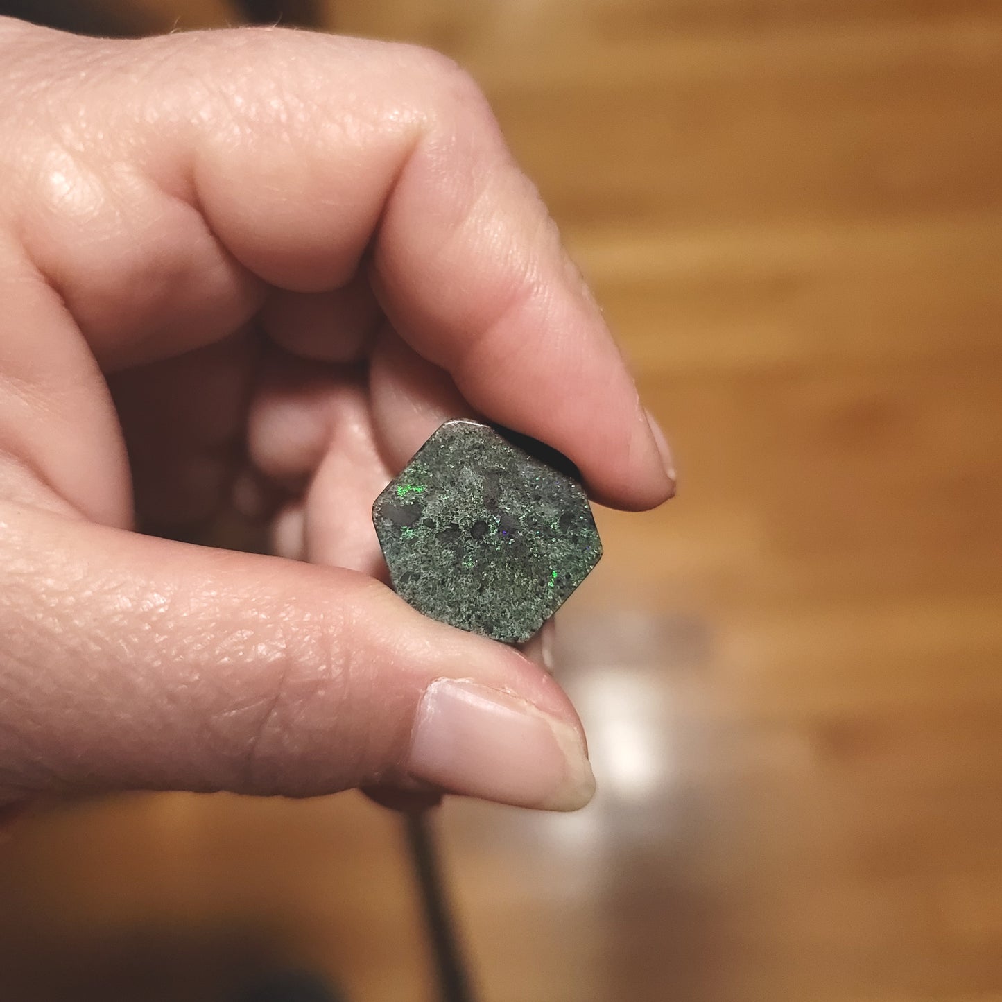 Australian Andamooka Opal Cabochon - back view