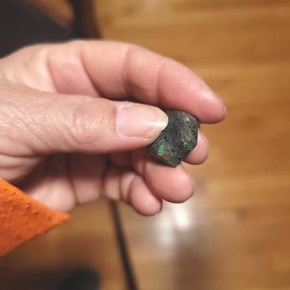 Australian Andamooka Opal Cabochon - side view