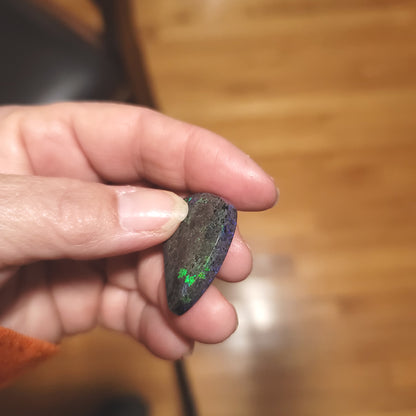Australian Andamooka Opal Cabochon - side view