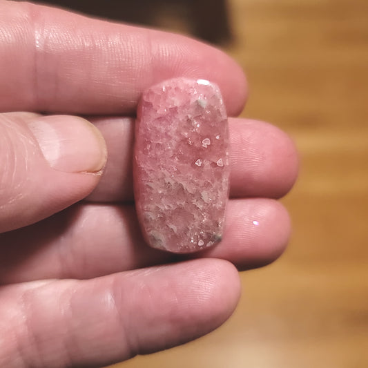 Argentina Rhodochrosite Cabochon - front view