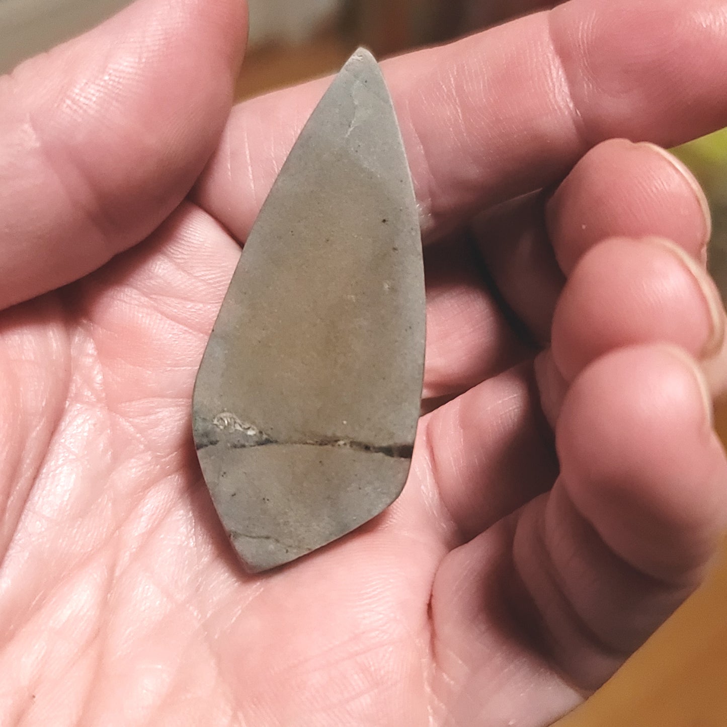 Arkansas Wavellite Cabochon - back view