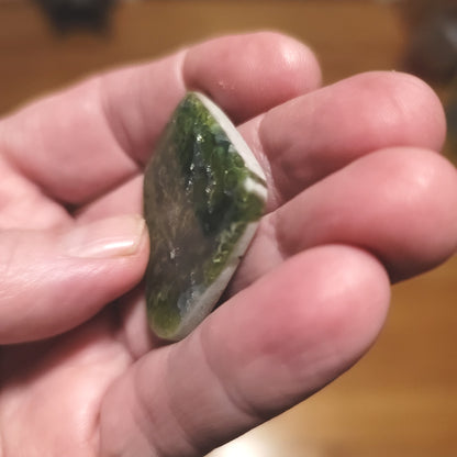 Arkansas Wavellite Cabochon - side view