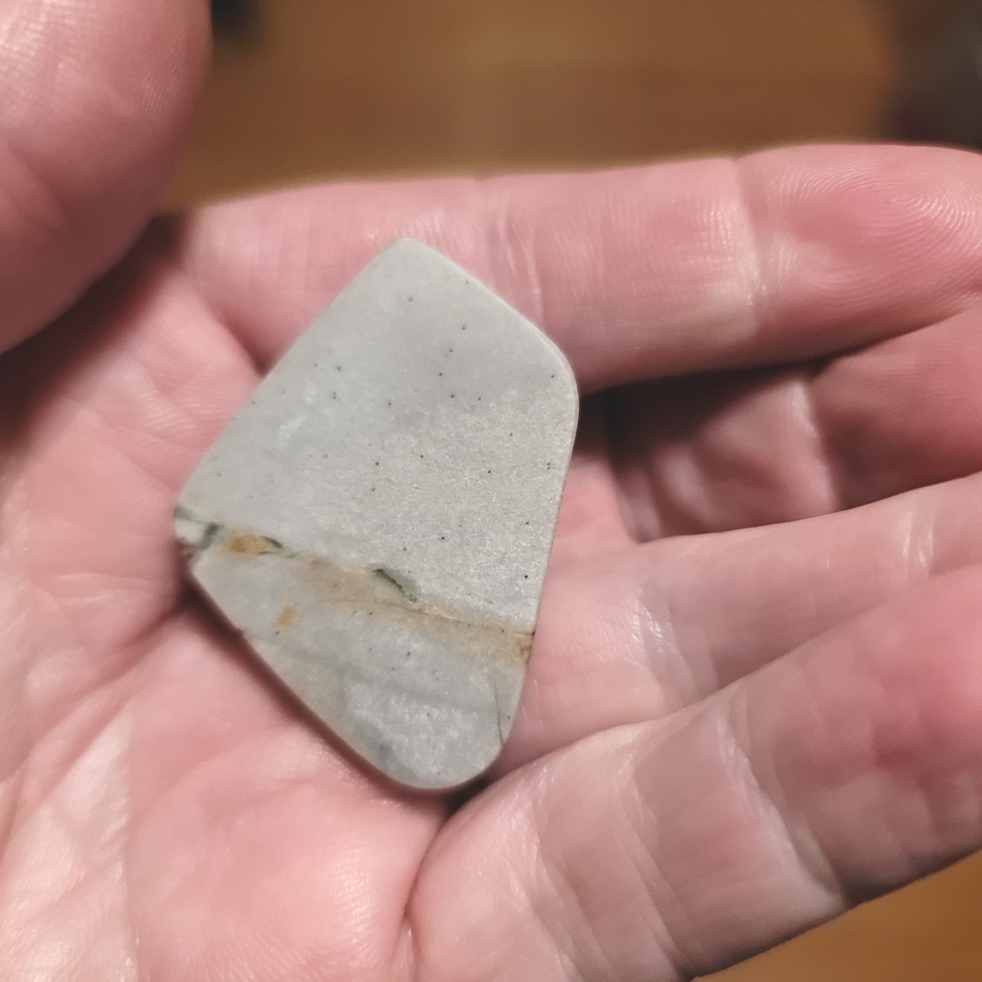 Arkansas Wavellite Cabochon - back view