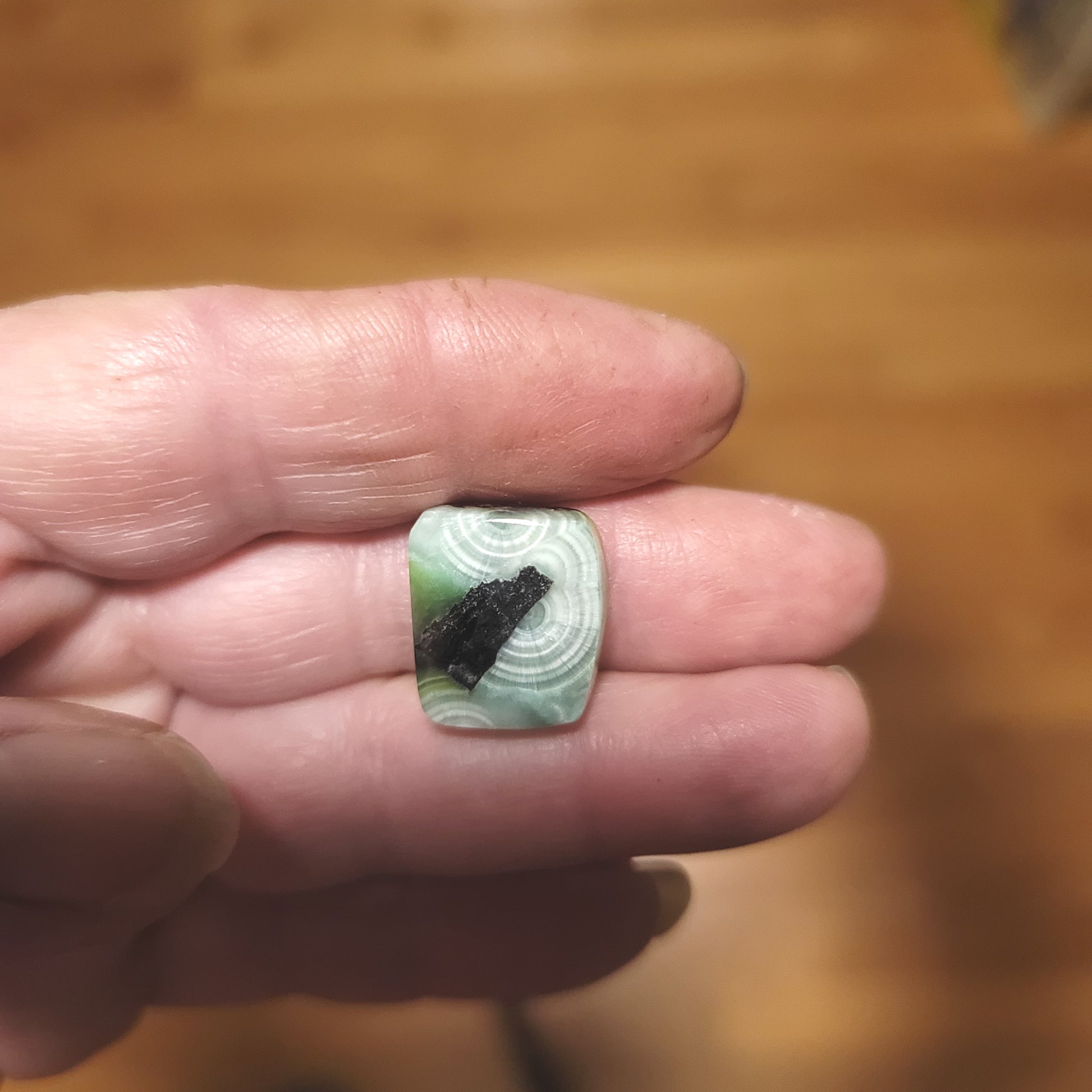 Arkansas Wavellite Cabochon - front view