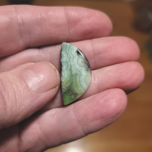 Arkansas Wavellite Cabochon - front view