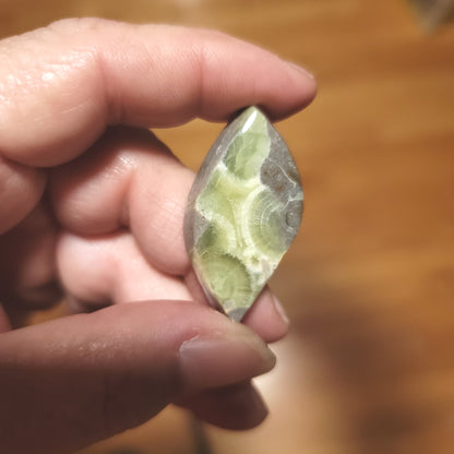 Arkansas Wavellite Cabochon - front view