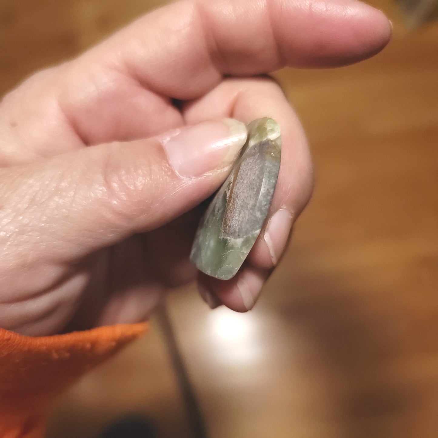 Arkansas Wavellite Cabochon - side view