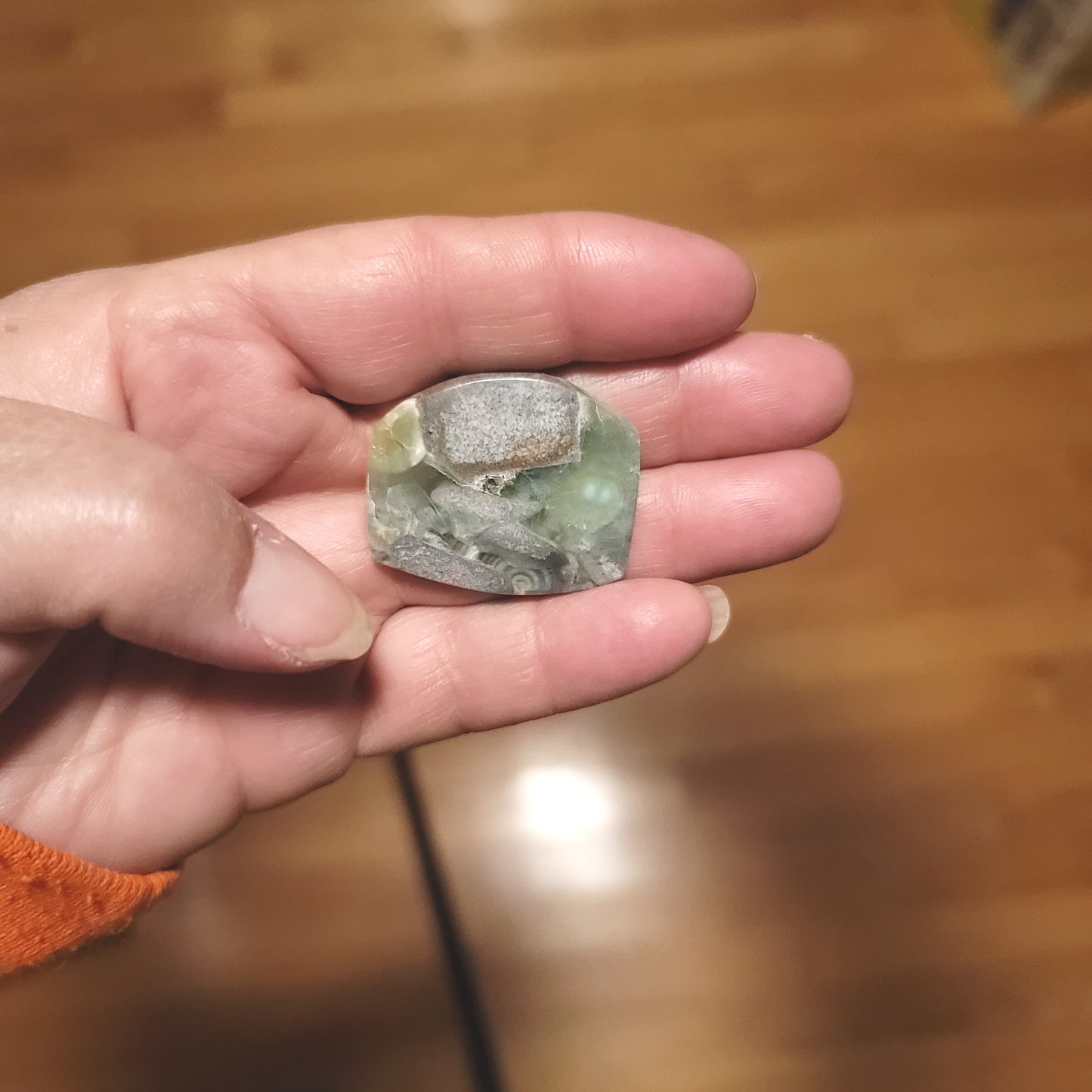 Arkansas Wavellite Cabochon - front view