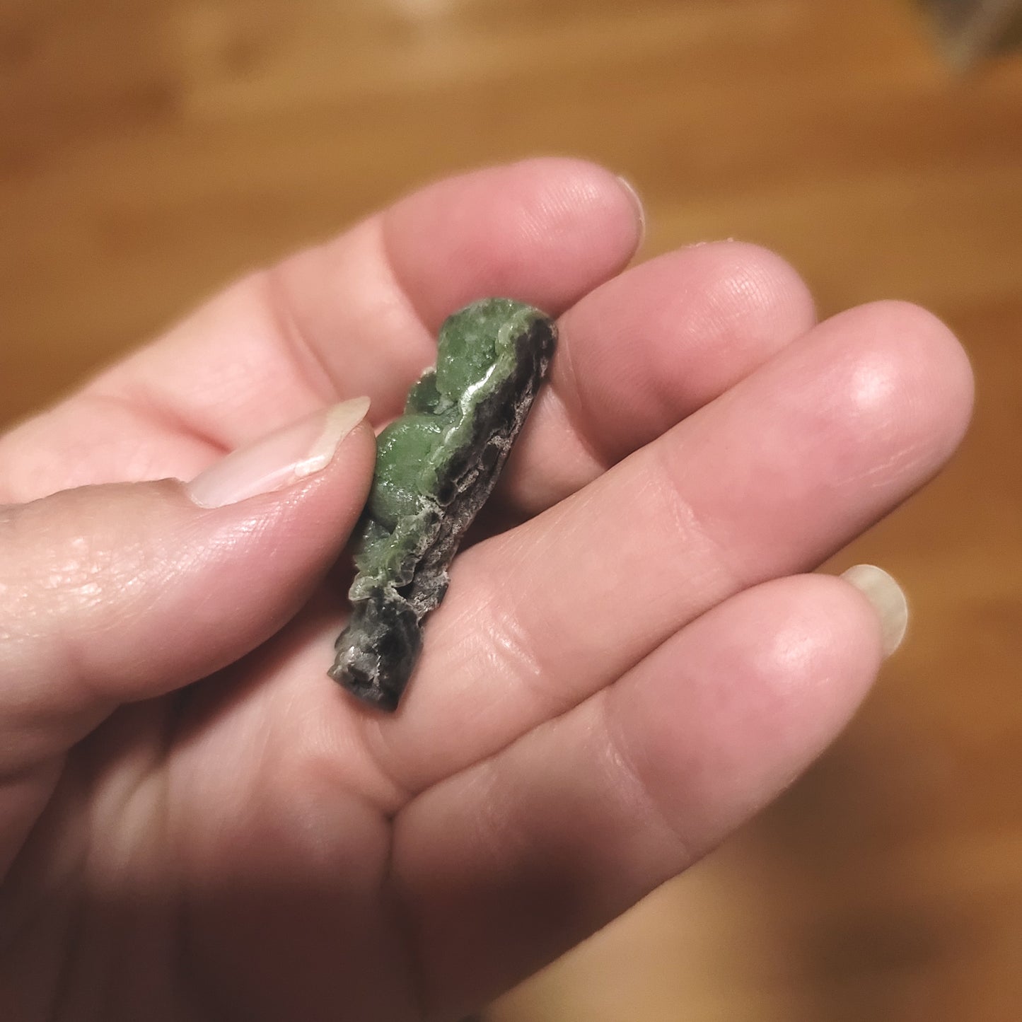 Arkansas Wavellite Cabochon - side view