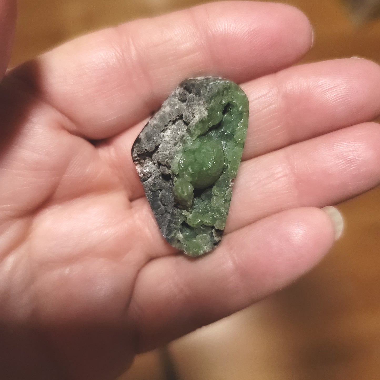 Arkansas Wavellite Cabochon - front view