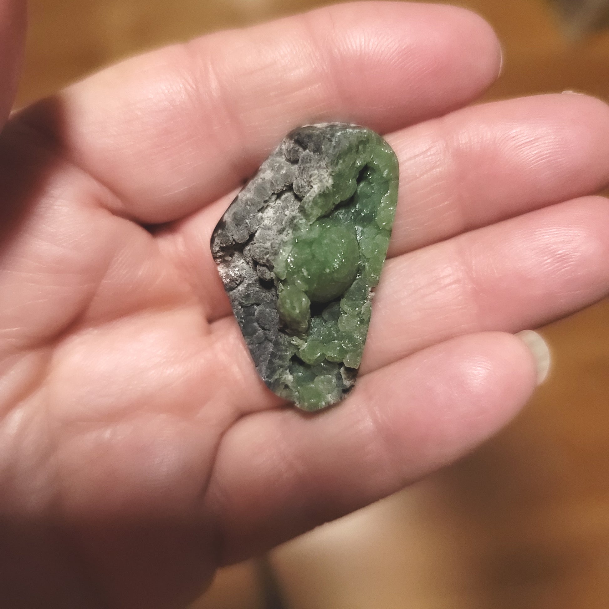 Arkansas Wavellite Cabochon - front view