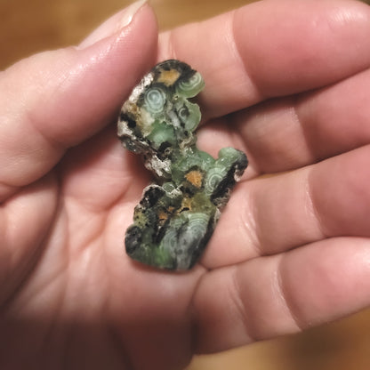 Arkansas Wavellite Cabochon - back view