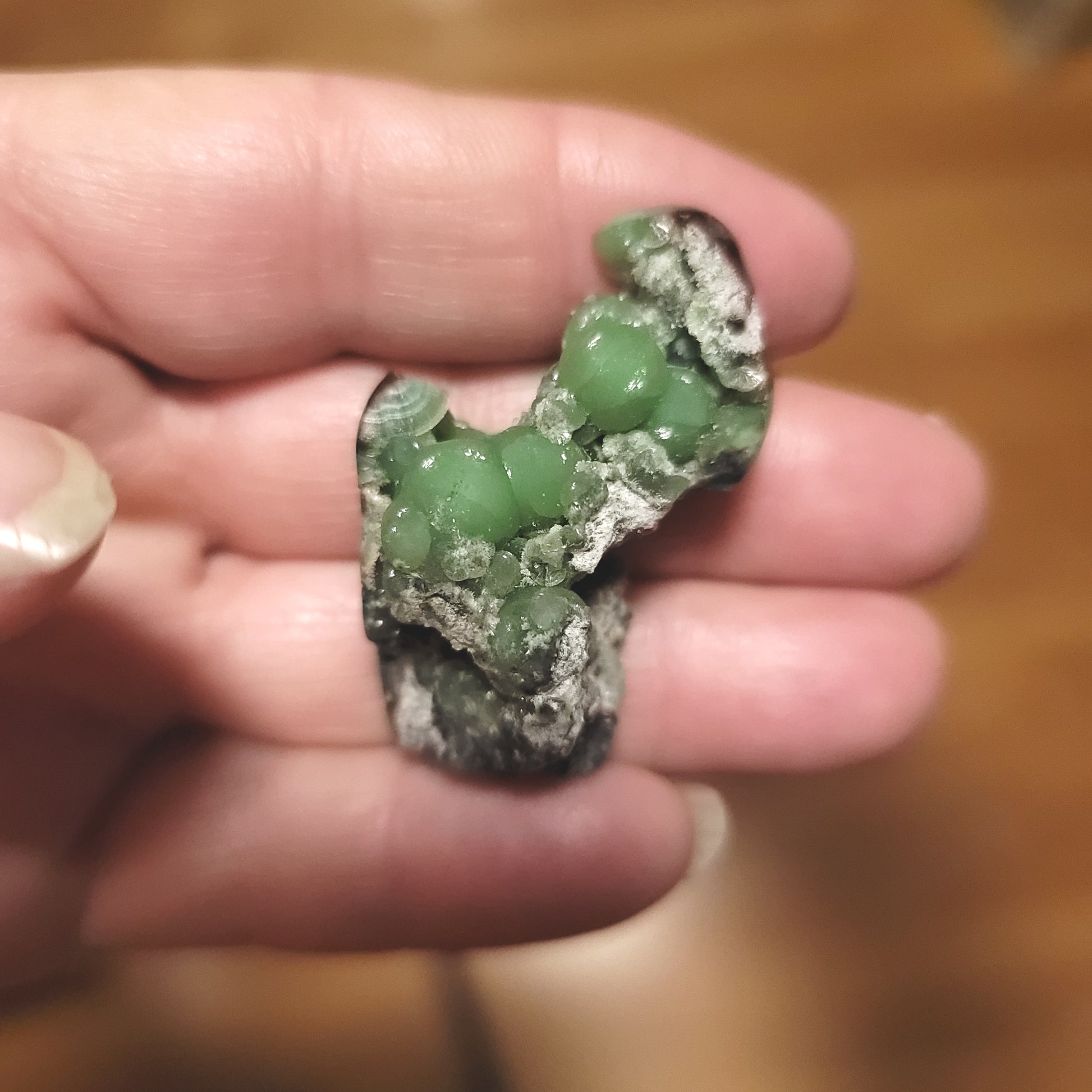 Arkansas Wavellite Cabochon - front view