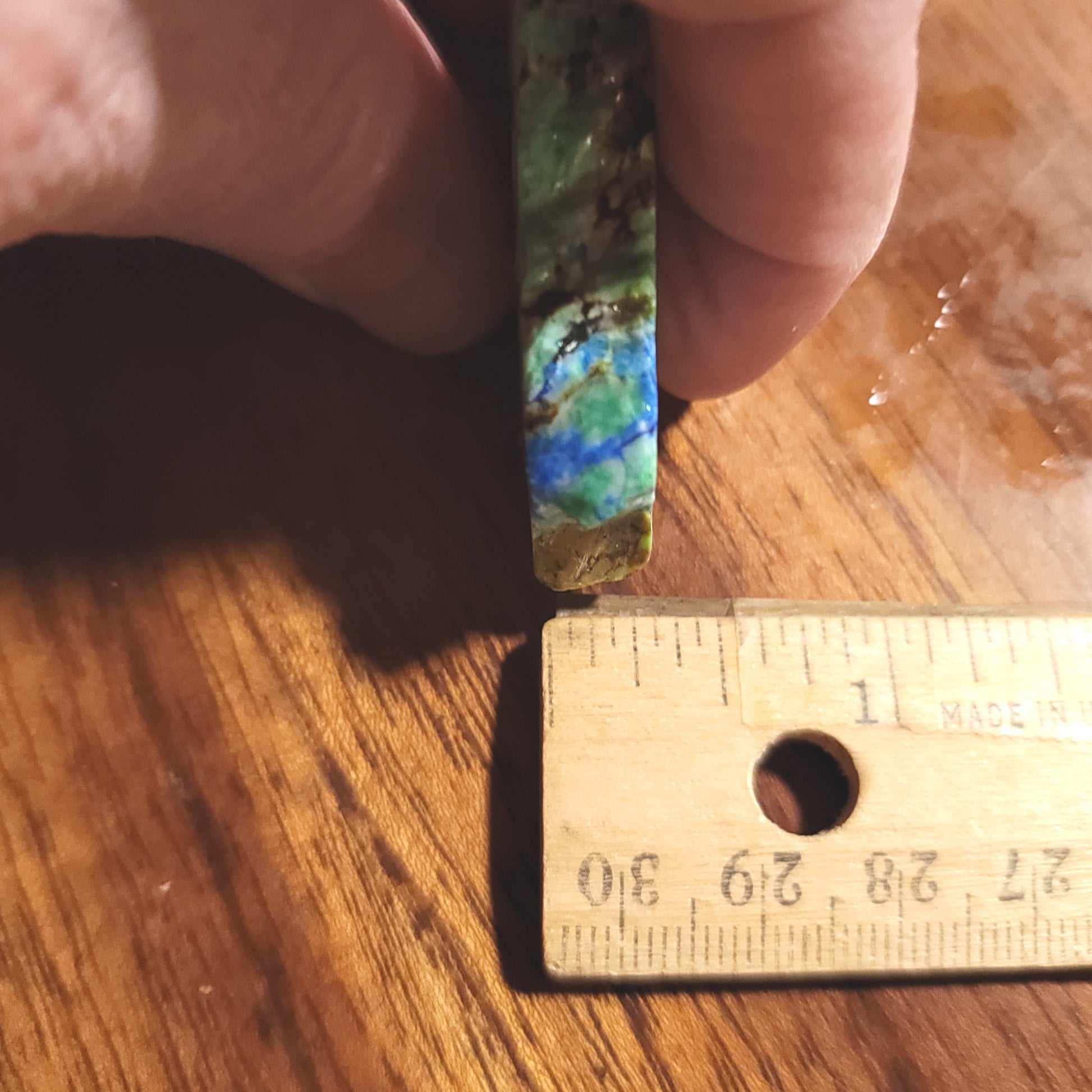 Blue Horizon Azurite Slab - back view