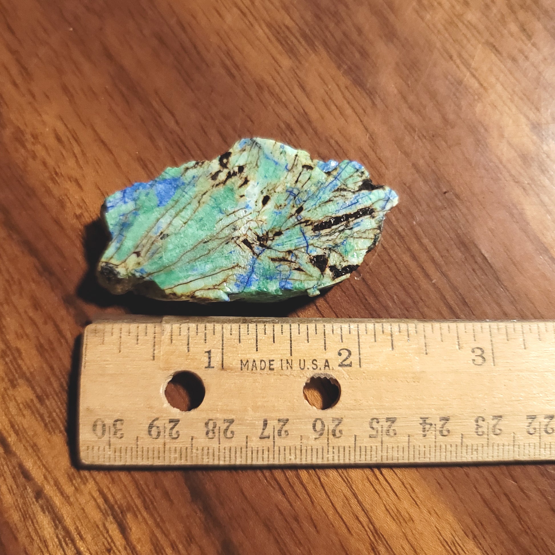 Blue Horizon Azurite Slab - front view