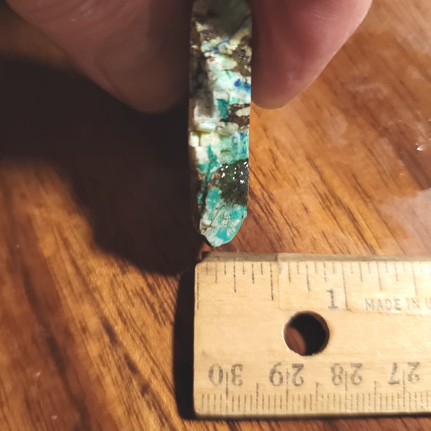 Blue Horizon Azurite Slab - back view