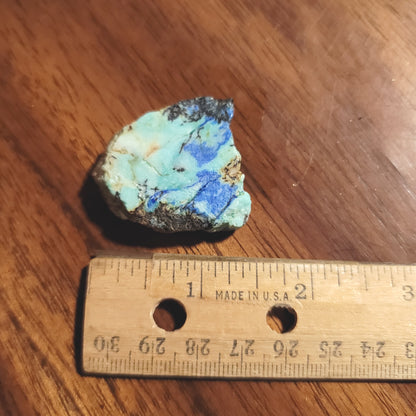 Blue Horizon Azurite Slab - side view